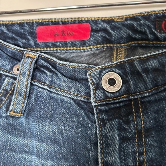 AG Adriano Goldschmied The Kiss Low Rise Straight Leg Jeans Blue Size 29 - Picture 9 of 9
